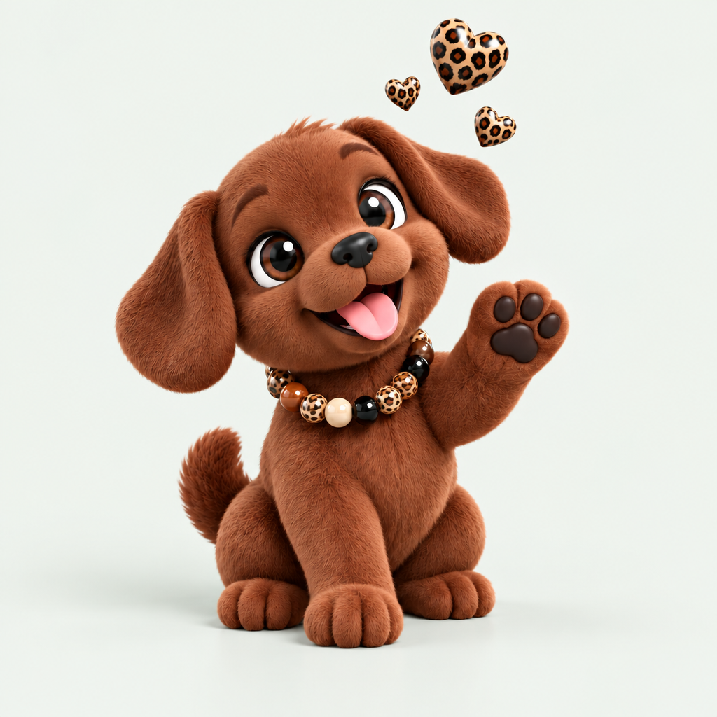 Puppy met correcte salie groene achtergrond #f4f7f4